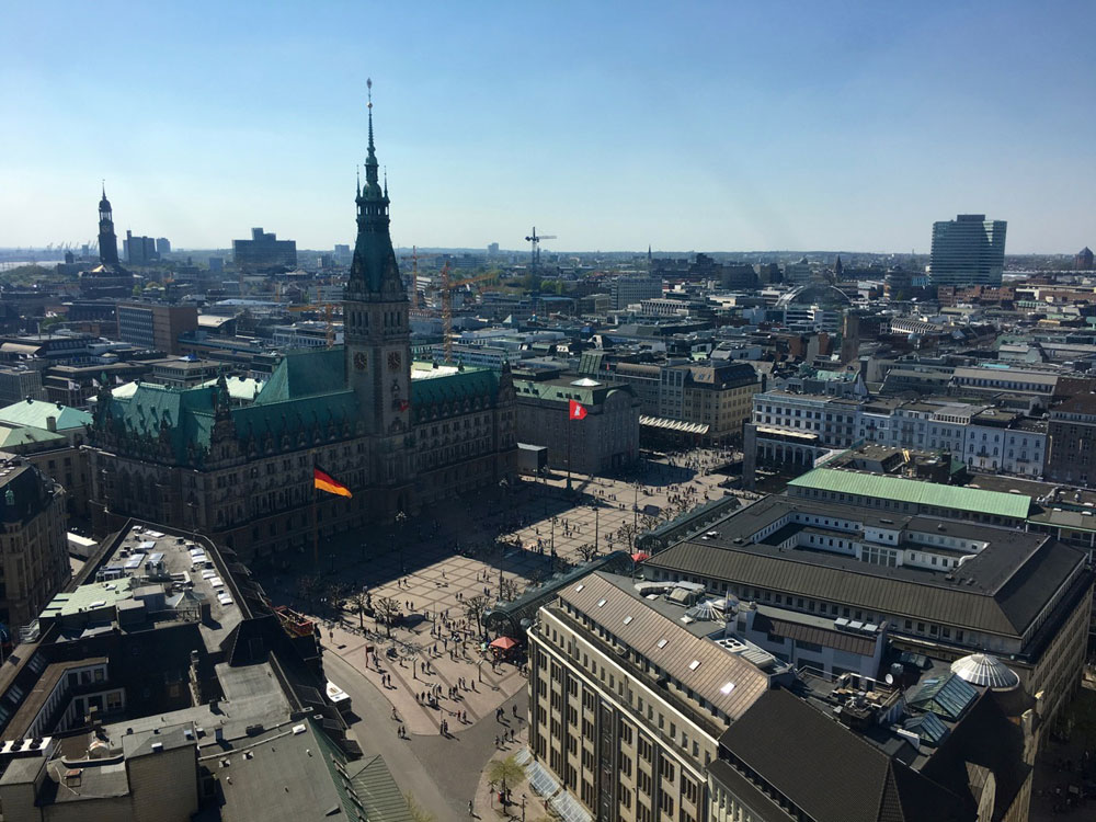 View from the steeple of St. Petri Kirche