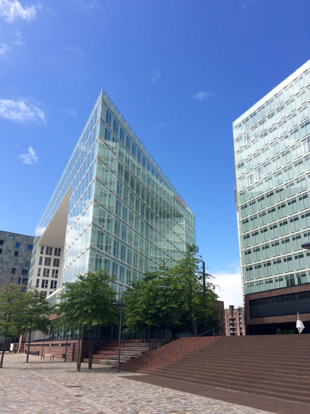 The glass building of the Spiegel publishing building