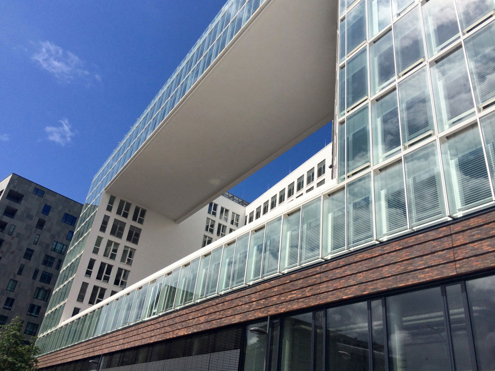 The glass building of the Spiegel publishing building