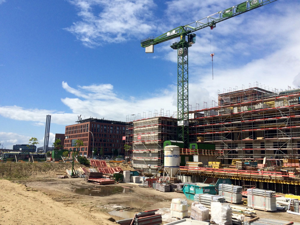 New buildings in HafenCity