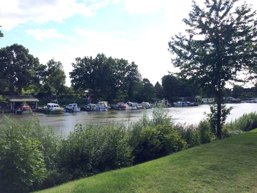 Boats on the banks of the Bille