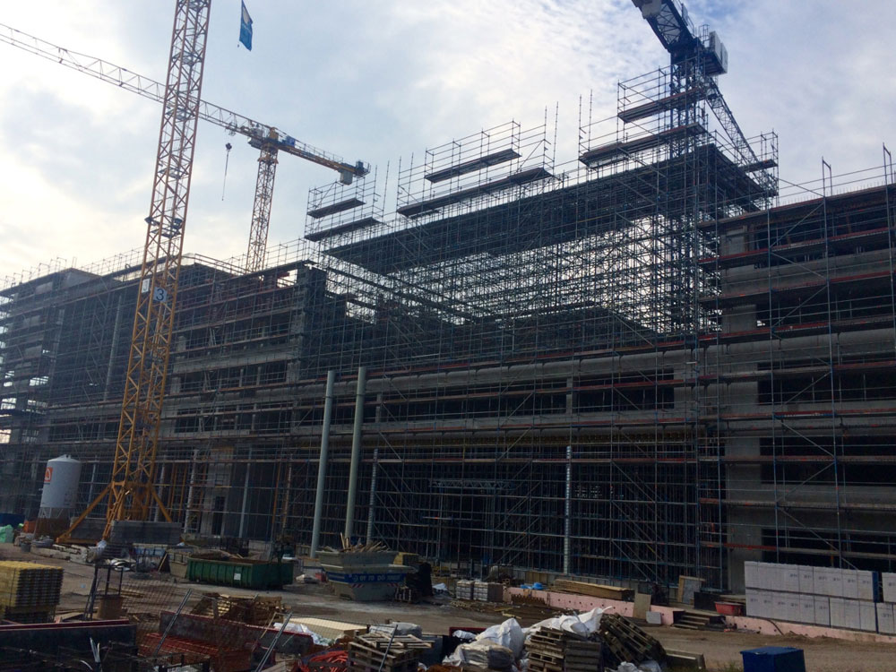 Construction site in Hammerbrook