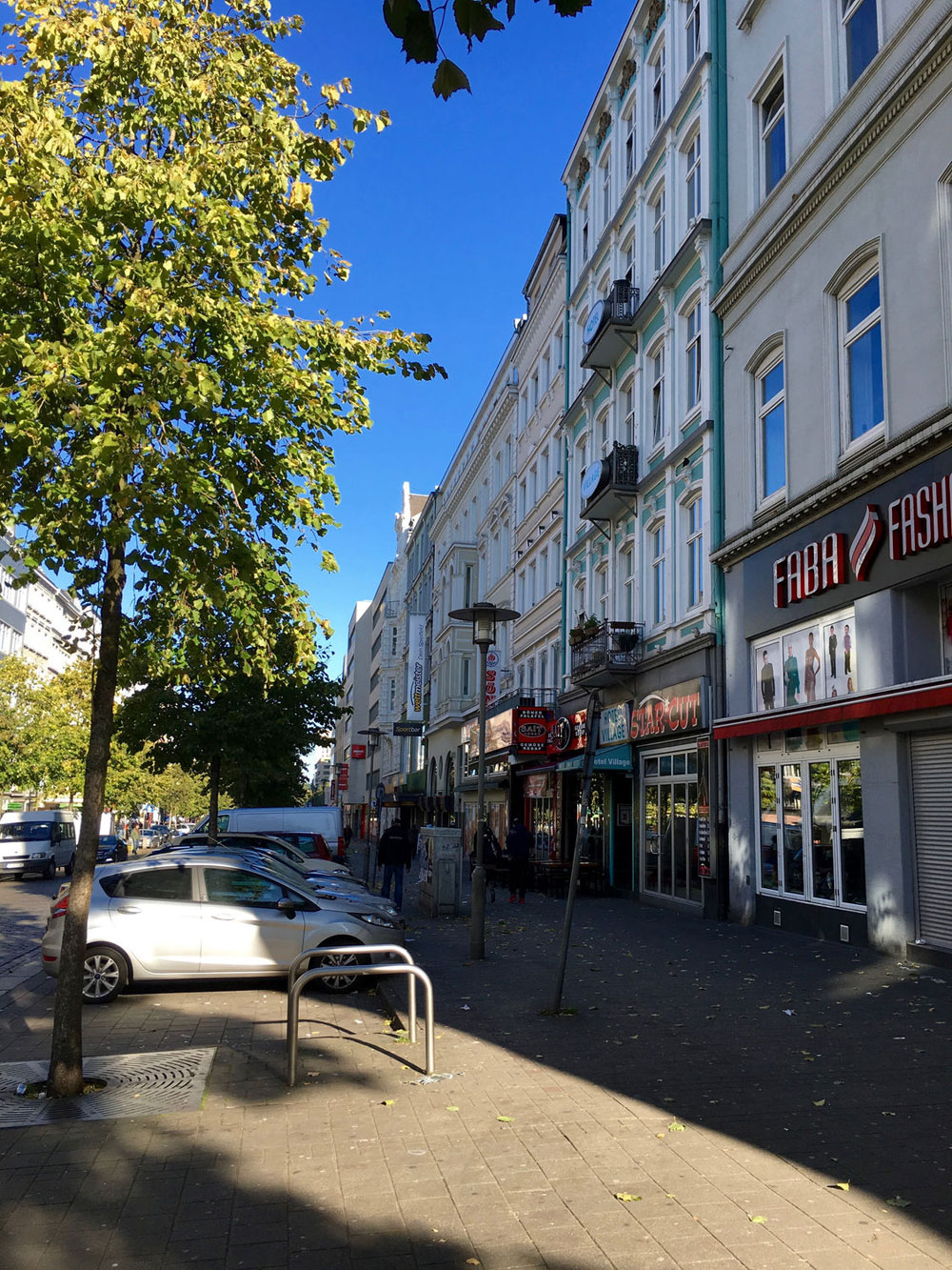 The beautiful façades of St. George in late neoclassical style