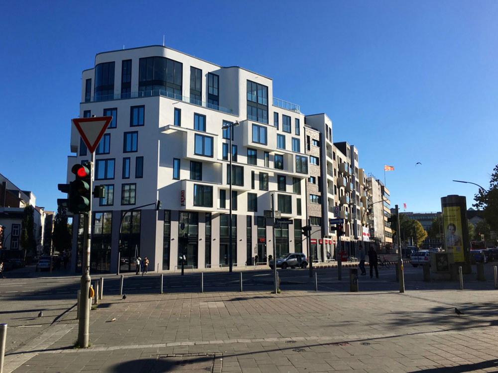 Modern buildings in St. Georg