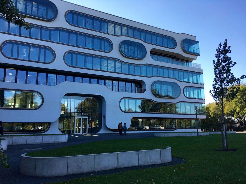 Modern architecture at the Alster