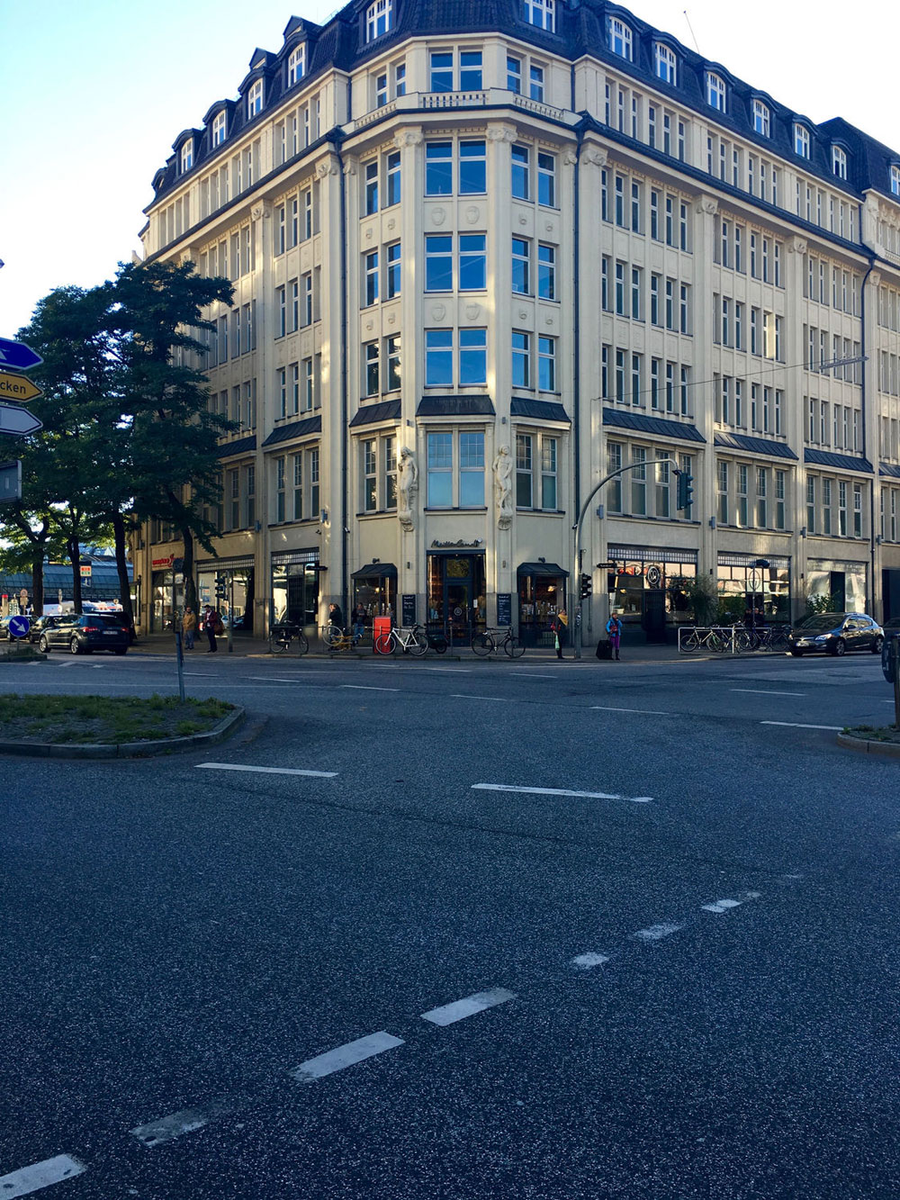 The beautiful façades of St. George in late neoclassical style