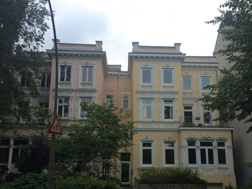 The beautiful houses of Uhlenhorst