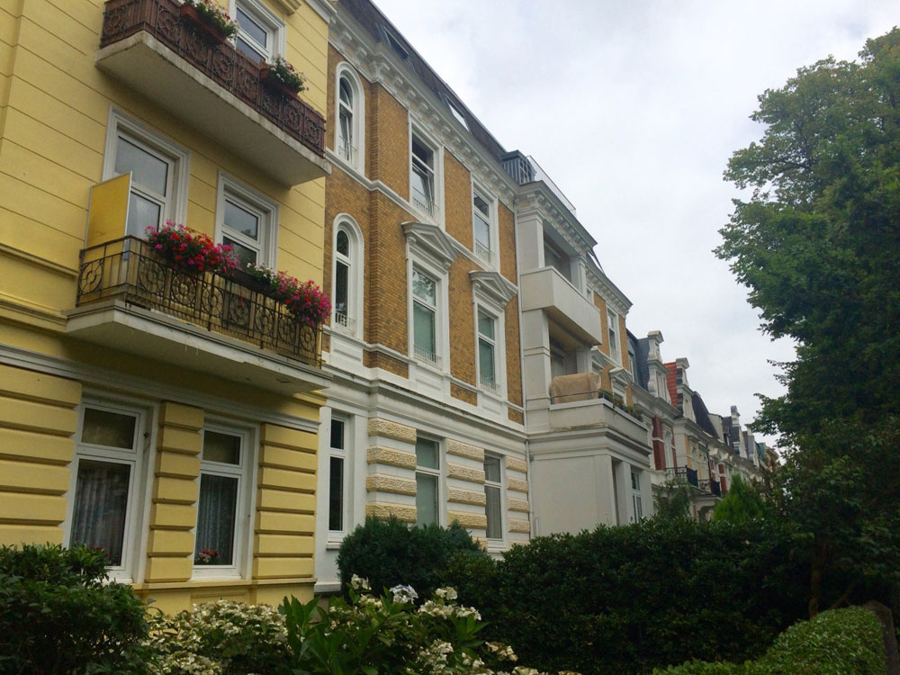 The beautiful houses of Uhlenhorst